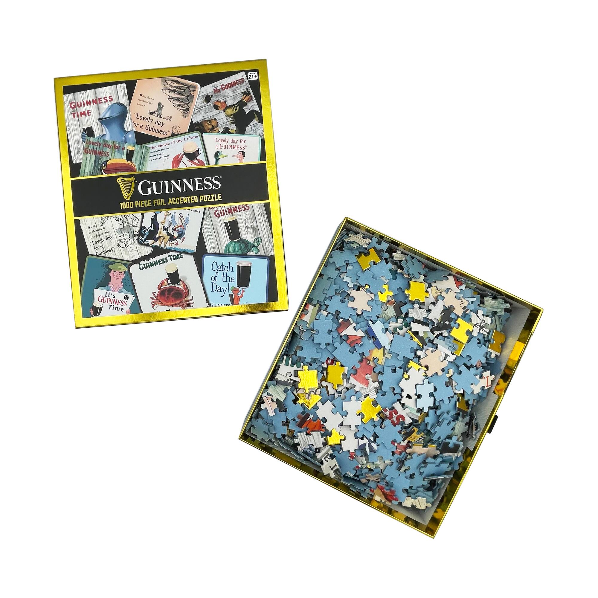Guinness Foil Accented Puzzle - Coaster: 1000 Pcs